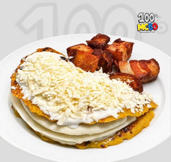 Cachapa doble queso